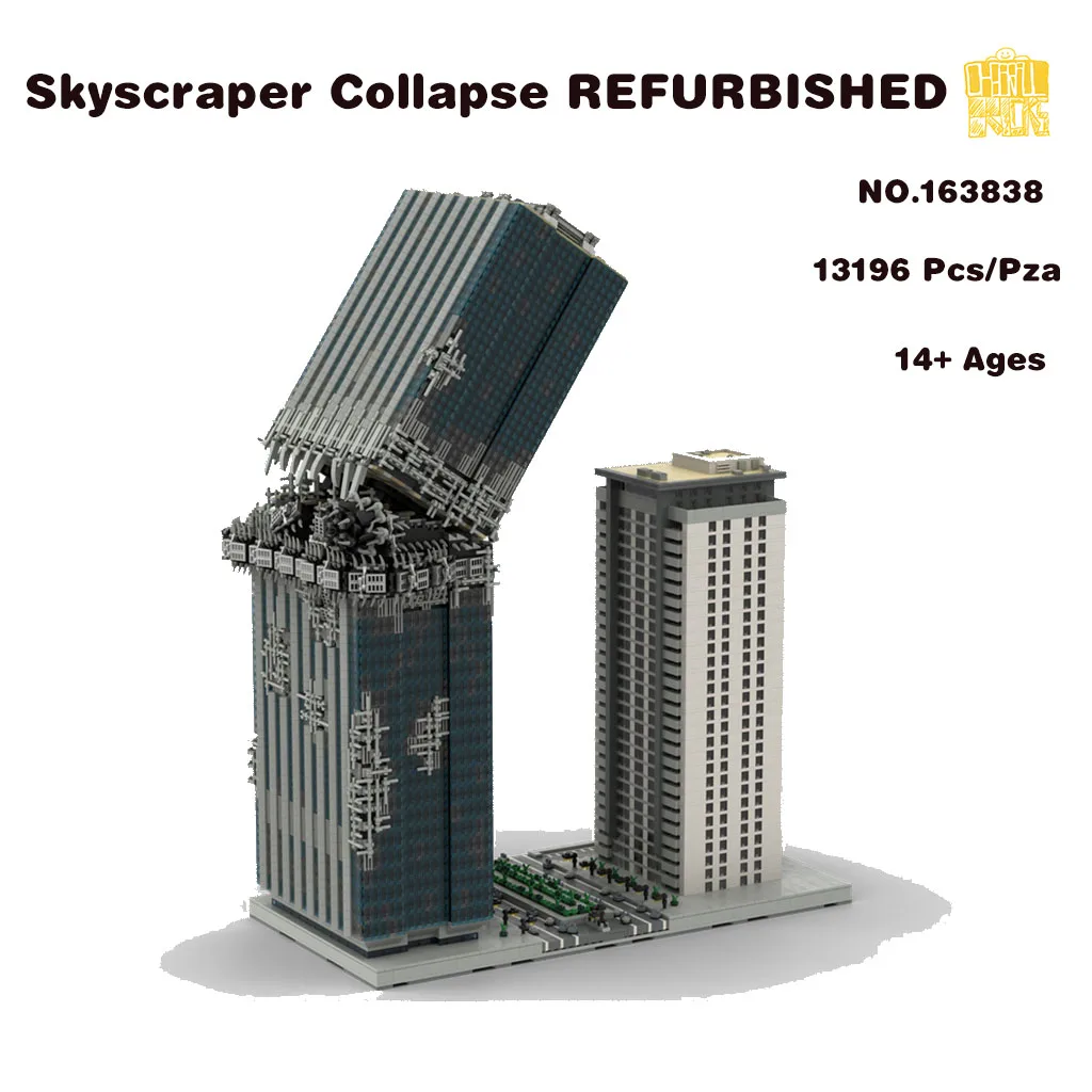 

MOC-163838 Skyscraper Collapse REFURBISHED Architecture Model With PDF Drawings Building Blocks Bricks Birthday Christmas Gifts