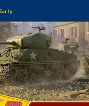 الأسهم الأمريكية الهدايا عازف البوق 61619 1/16 M4A3E8 خزان متوسط المبكر البلاستيك ثابت دبابة نموذج درع كيت للعب الأولاد TH20462 #1