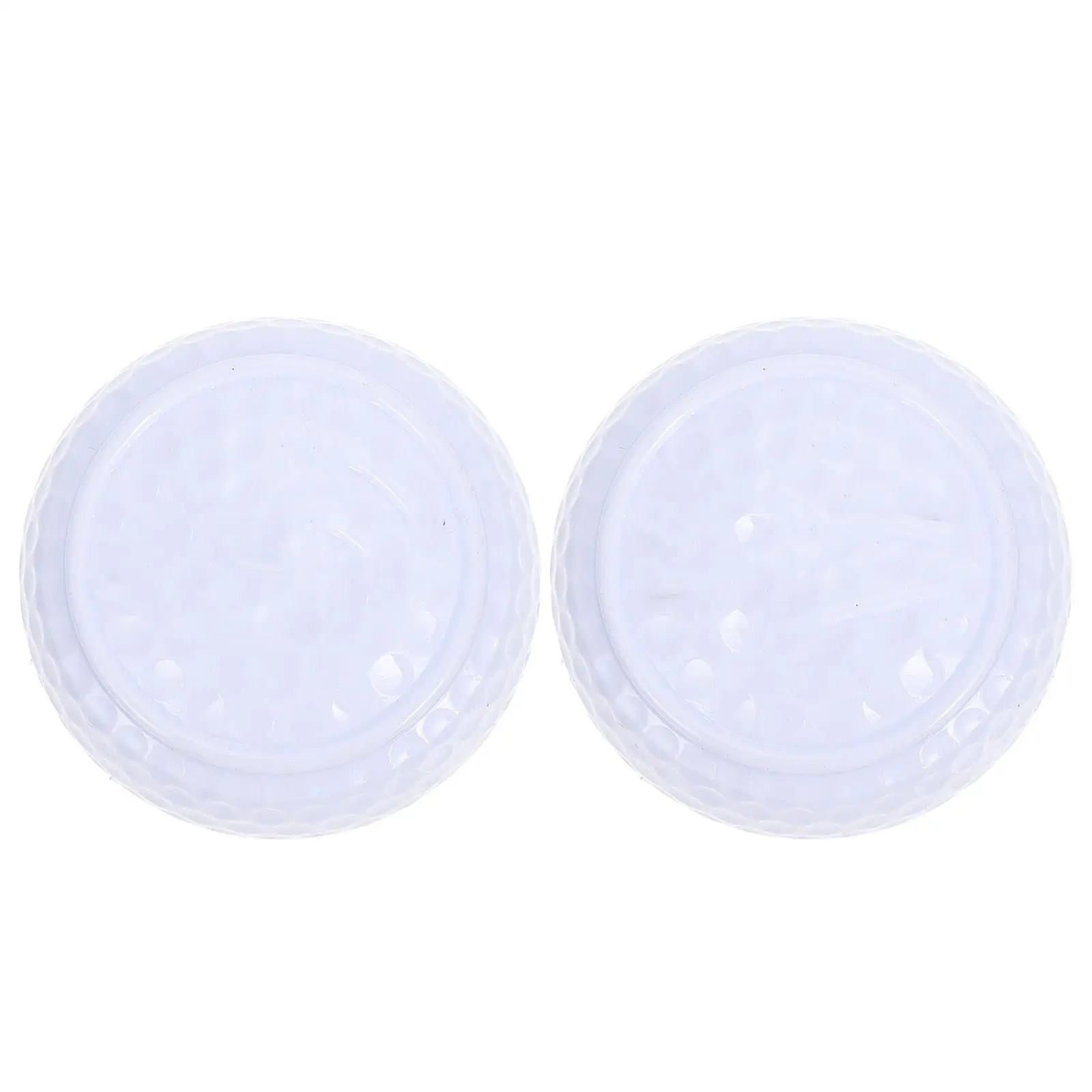 

2Pcs Flat Golf Putter Practice Balls Durable Synthetic Rubber Bright Colors Training Golfing Accessory