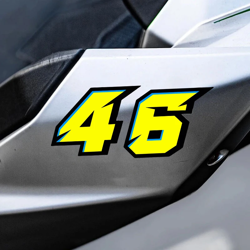 Universal 0-9 Racing Number Stickers, Waterproof Self-adhesive Vinyl Decals for Motorcycle Fairing Fender Helmet Tailbox