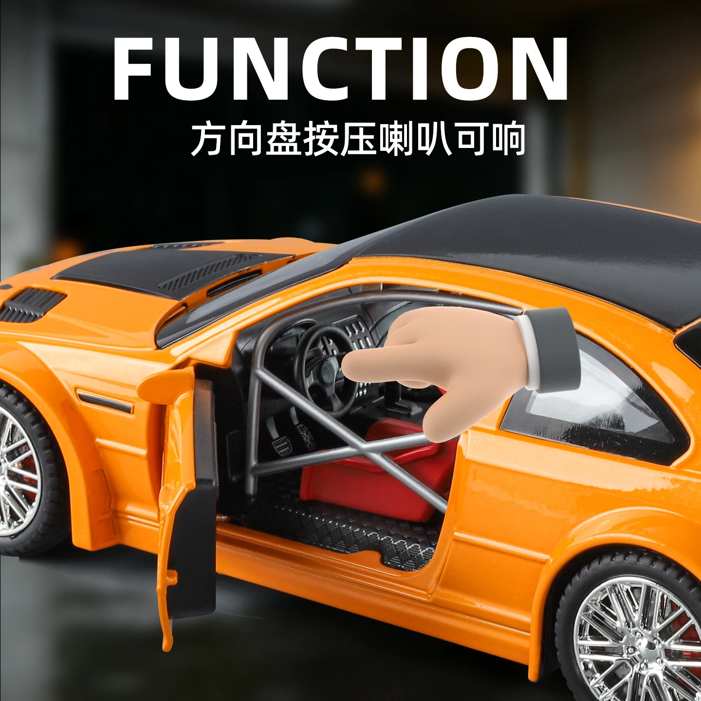 1:24 M3 GTR E46 Racing Alloy Metal Diecast Model Car Home Trendy & Desktop Display Ornament Birthday Gifts view 6