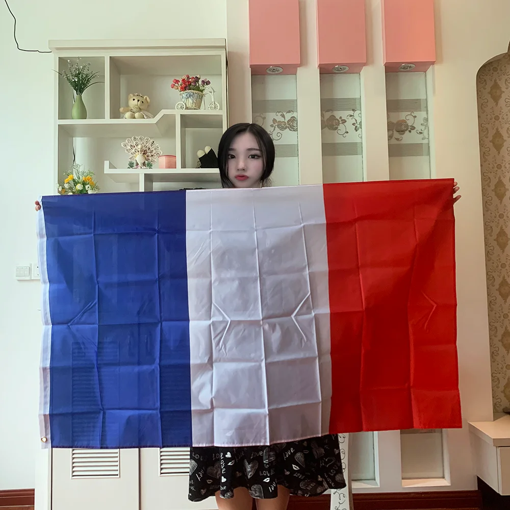 france flag 90*150cm 60*90cm national polyster blue white red fra fr french france flag banner for home decoration