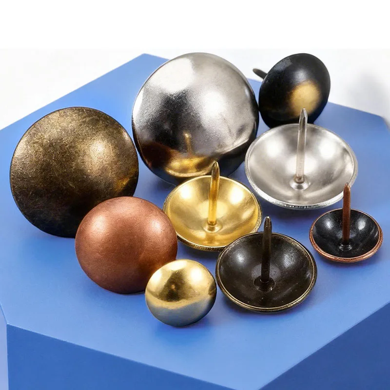 Antique Upholstery Tacks for Furniture Round Large-Headed Nail Decorative Tacks Sofa Nails Thumb Tacks Metal Push Pin Sofa Screw
