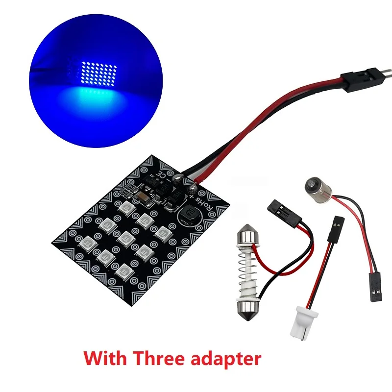 12V-24V Universal Car Interior Readling Lamp 3014SMD LED Panel Dome Light High Brightness Bulb Truck Waterproof Lamp
