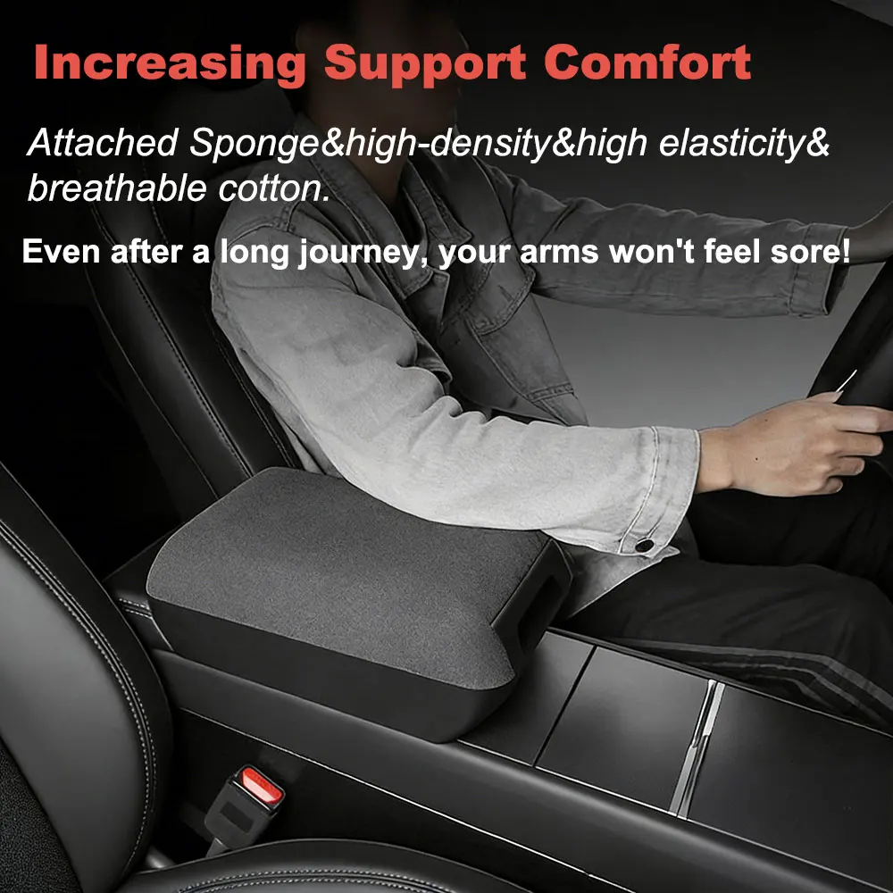 

Upgraded For Model Y Juniuper 2025 Car Armrest Box Booster Storage Box for Tesla Model 3 Car Armrest Storage Box