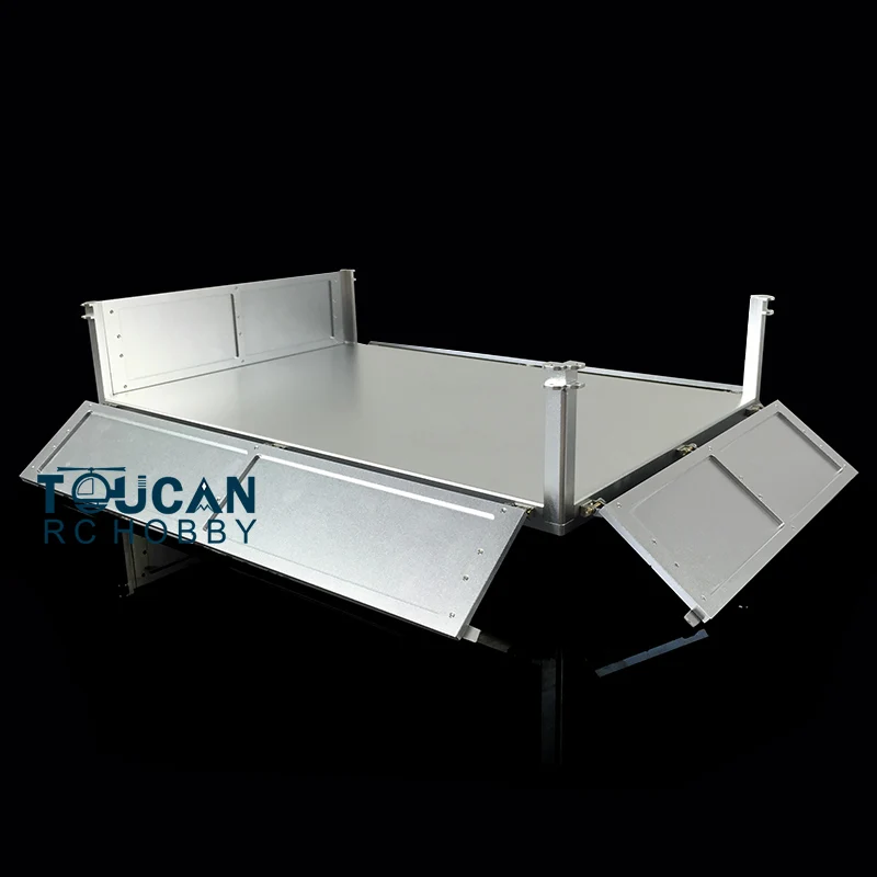 LESU 1/14 metalowy samochód wiadro skrzynia ładunkowa 280Mm do DIY Tamiyay RC 8x8 ciągnik siodłowy zdalnie sterowanym samochodowym zabawki