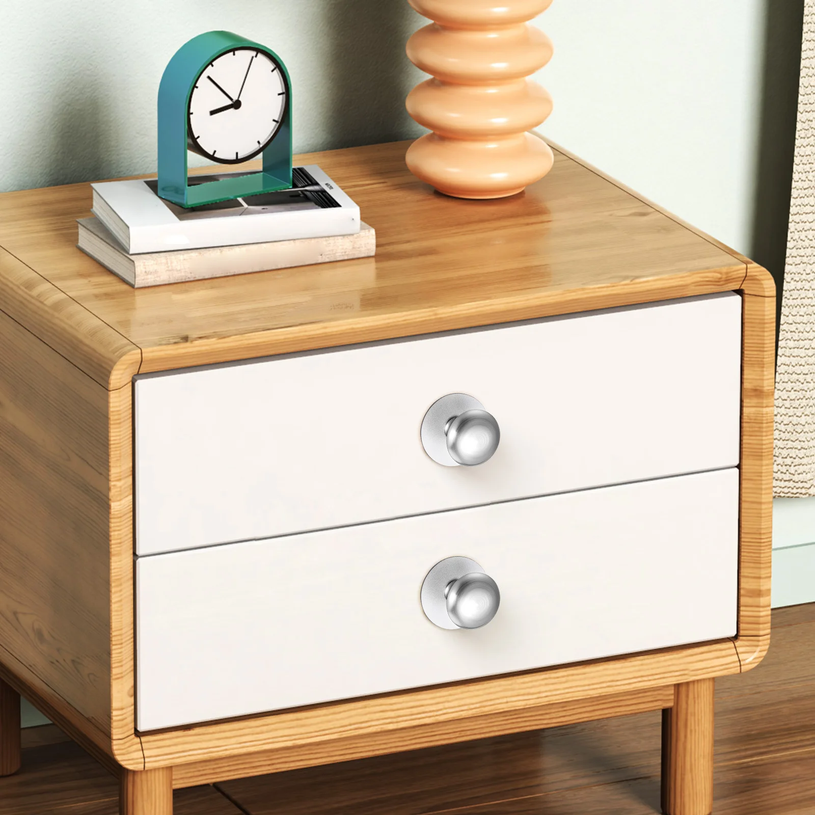 

2pcs Stainless Steel Adhesive Cabinet Handles Stick On Drawer Pulls for Glass Cupboards Renter Friendly Hardware