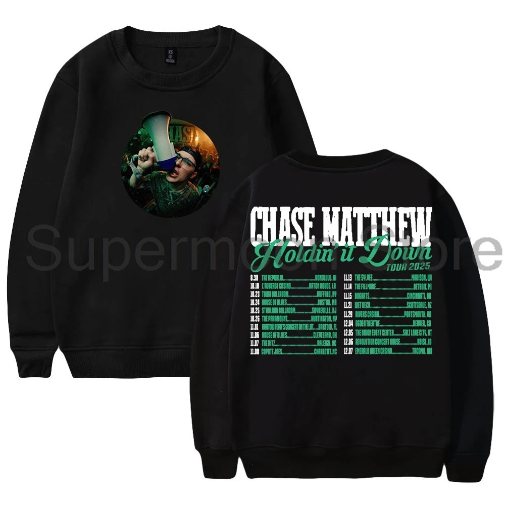 سترة تشيس ماثيو هولدمين إت داون تور 2025 بياقة دائرية وأكمام طويلة ملابس الشارع الشهير للنساء والرجال