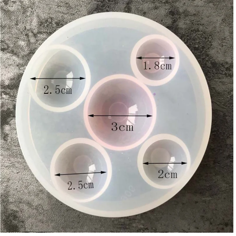 Crystal drop glue round / wing mold DIY gem glass silicone mold