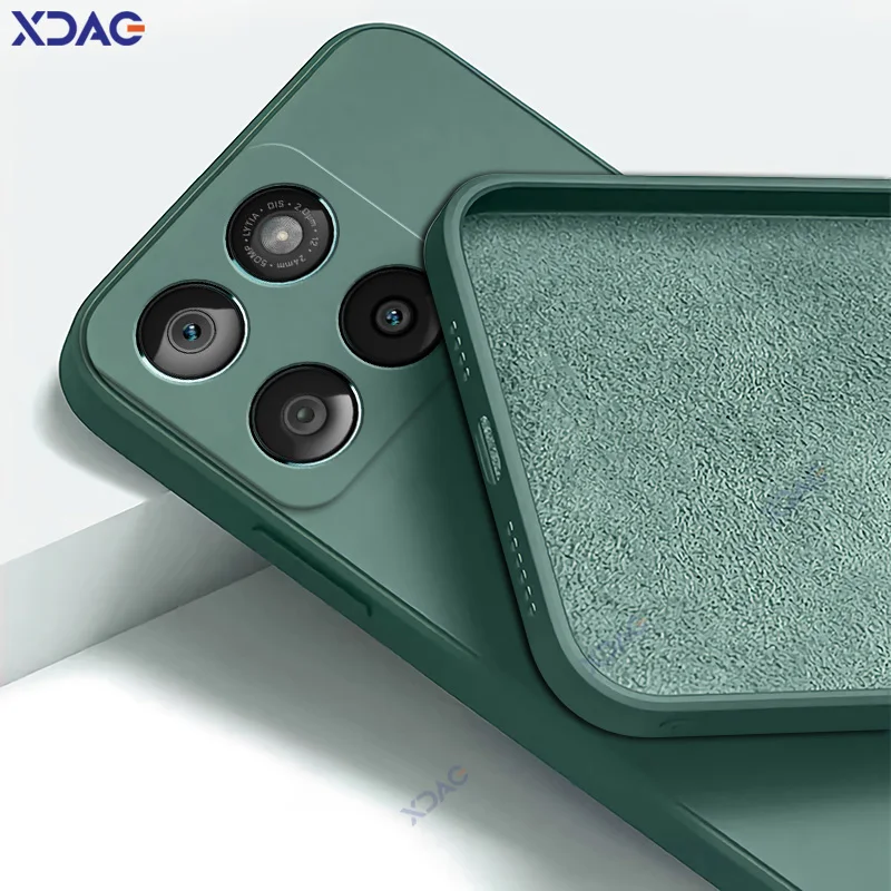 Luxury Candy Cellphones Case for Motorola Moto Edge 60 60s Fusion 5G Lens Protect Edge60 Soft Cover Square Liquid Silicone Armor