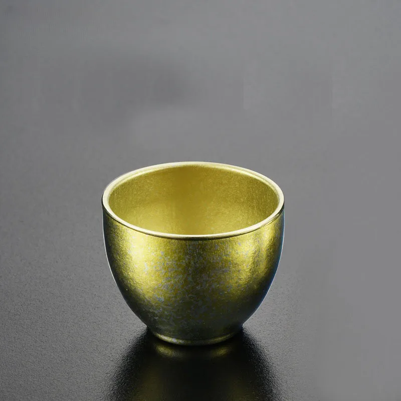 

45ml Pure Titanium White Wine Mug,Double Layer,Insulated,Anti-hot,Mildew Proof,Kung Fu Tea Set,Drinkware,Portable Small Tea Cup