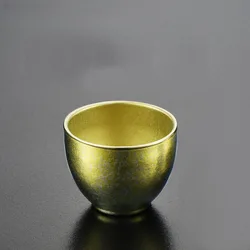 45ml Pure Titanium White Wine Mug,Double Layer,Insulated,Anti-hot,Mildew Proof,Kung Fu Tea Set,Drinkware,Portable Small Tea Cup