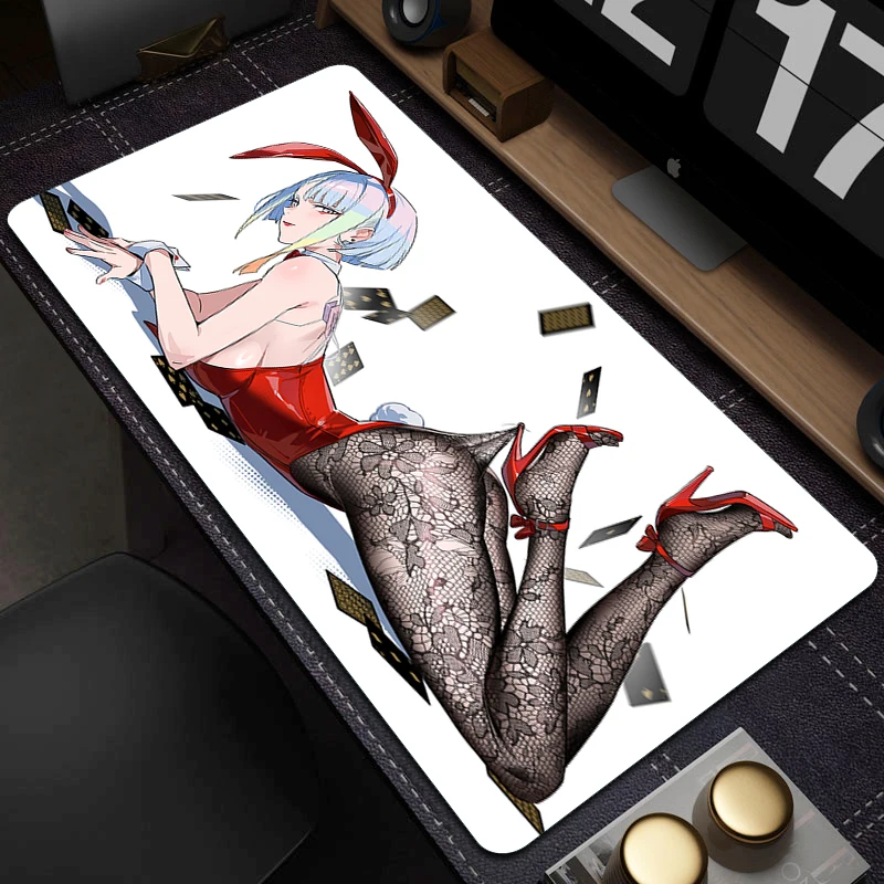 

NSFW Сексуальные черные чулки Коврик для мыши в стиле аниме для девочек Hentai R18 Обнаженная большая грудь Большой игровой коврик для мыши Большая задница Коврик для компьютерной мыши XXL