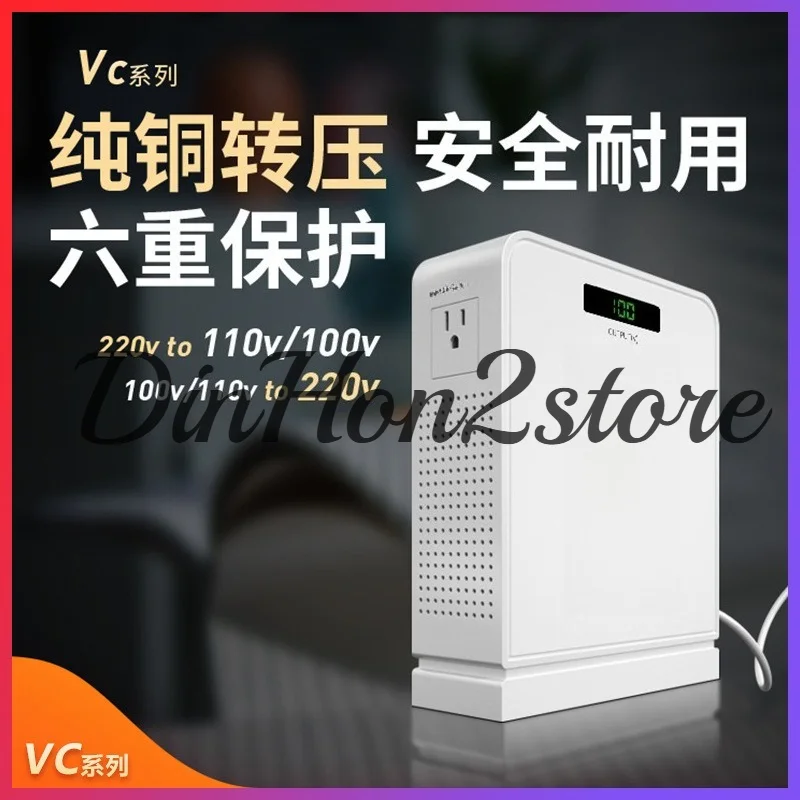 Pure Copper Wire Power Transformer 1000W Bidirectional 220V↔110V 100V Step Up Down Voltage Converter