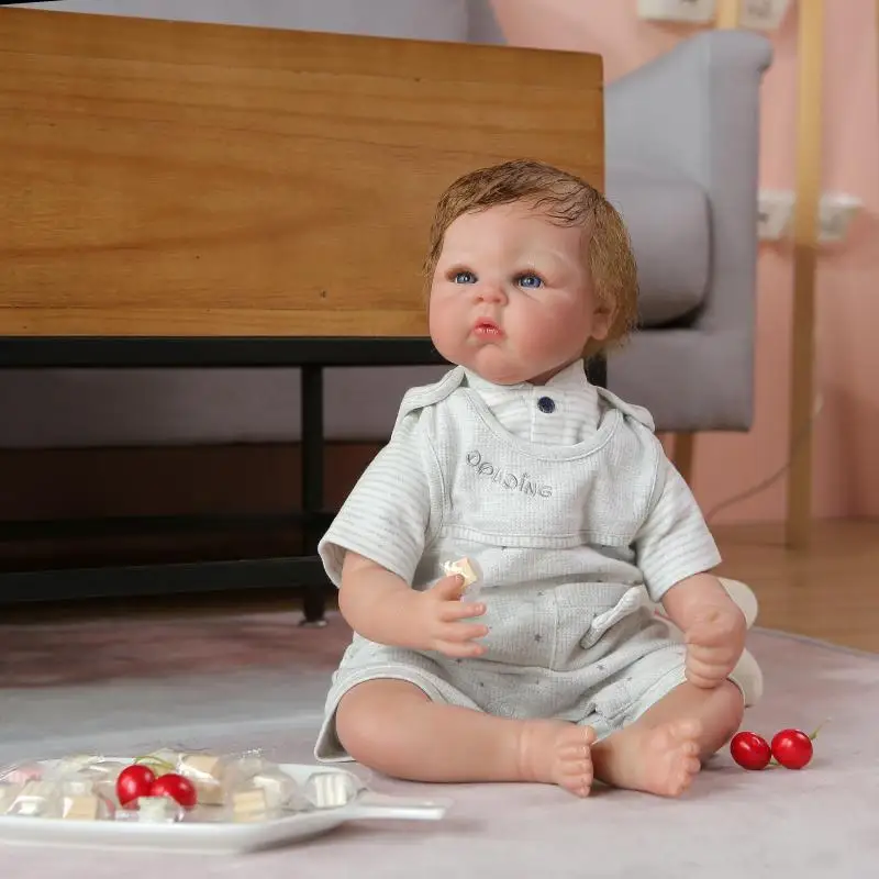 

52CM Imitation Baby Doll Pure Handmade Silicone Doll Innovative Personality Gift for Boys and Girls