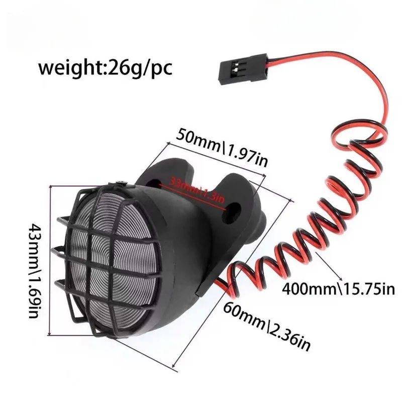 Voorlichten LED-lamp koplamp voor LOSI 1/4 Promoto-MX motorfiets upgrade onderdelen accessoires