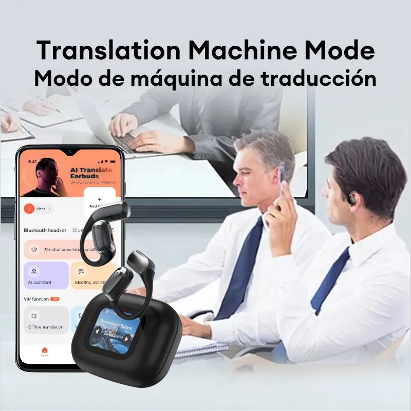 

TF Card Earphone Newly Upgrade Meeting Assistant Mode Free Communication in More Than 100 Languages