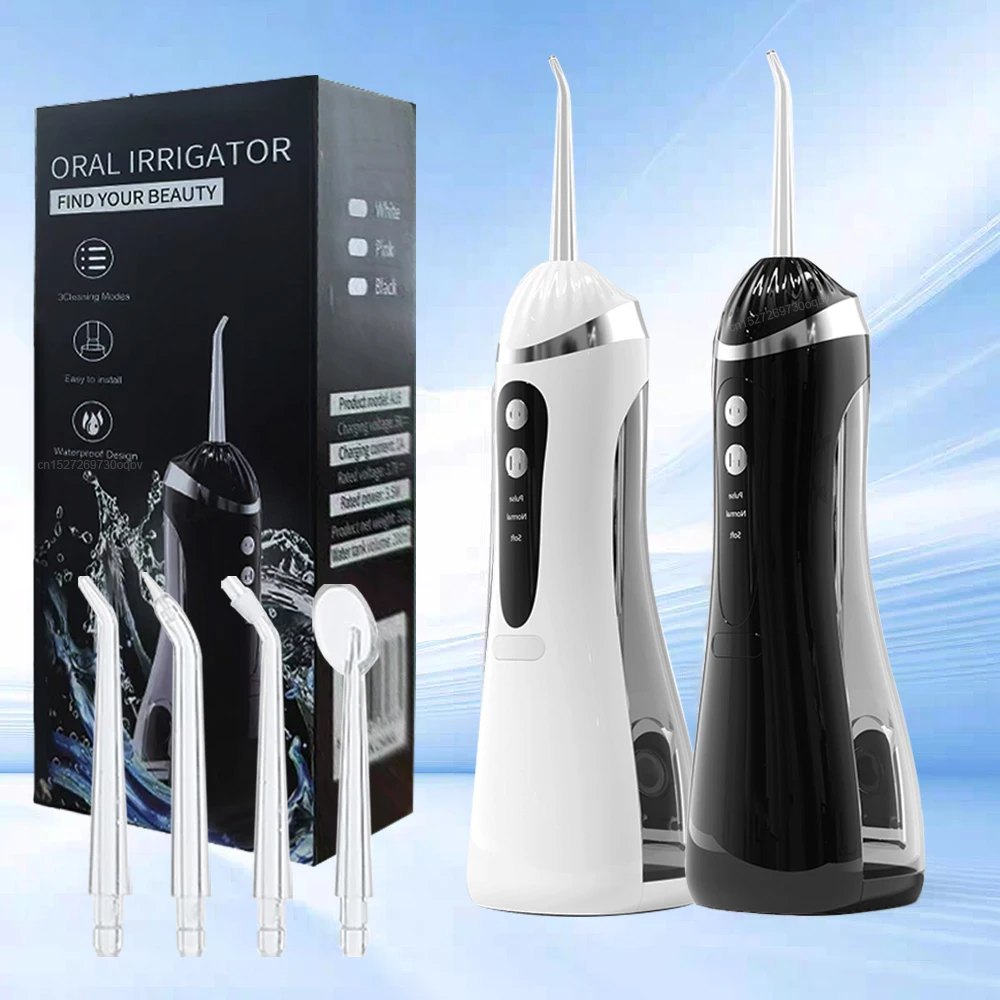 

Dental Oral Irrigator Electric Water Flosser for Teeth Dental Water Jet Rechargeable Portable Oral Care Mouth Washing Machine