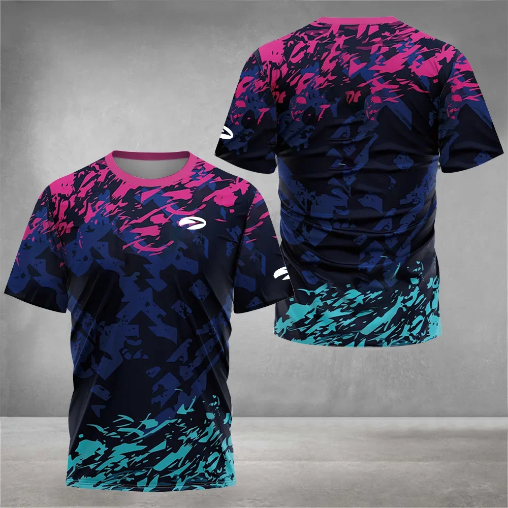 Camiseta deportiva de secado rápido para hombre, camisa de manga corta para tenis, bádminton, correr, entrenamiento, ropa informal, Top de verano