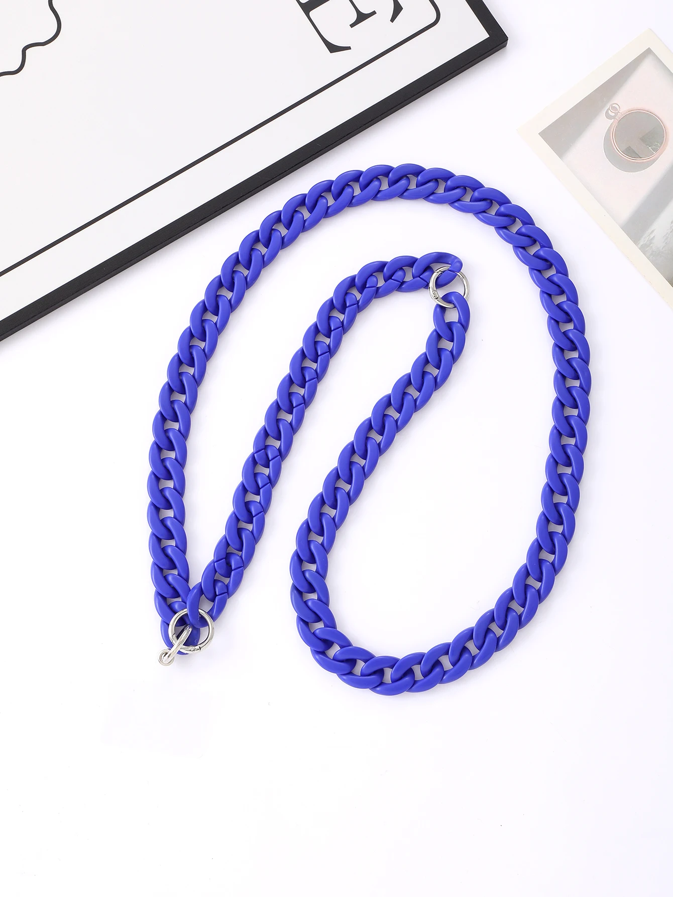 سلسلة كروس من خرز الأكريليك الجديدة عبر الحدود من أمازون عصرية ومتعددة الاستخدامات، حبل للهاتف المحمول 2 في 1 قابل للفصل #2