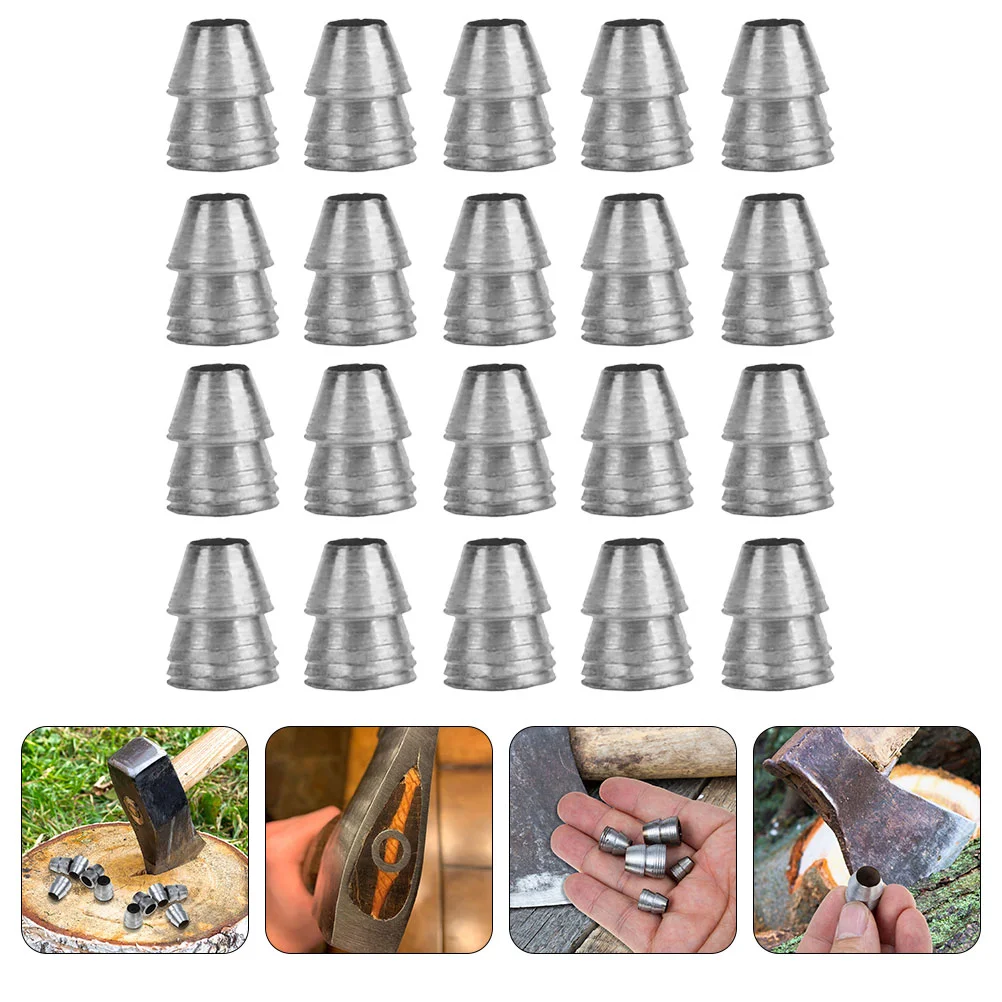

20 Pcs Ax Wedge Installation Accessories down Metal Handle Iron Reinforcing Supplies Taper