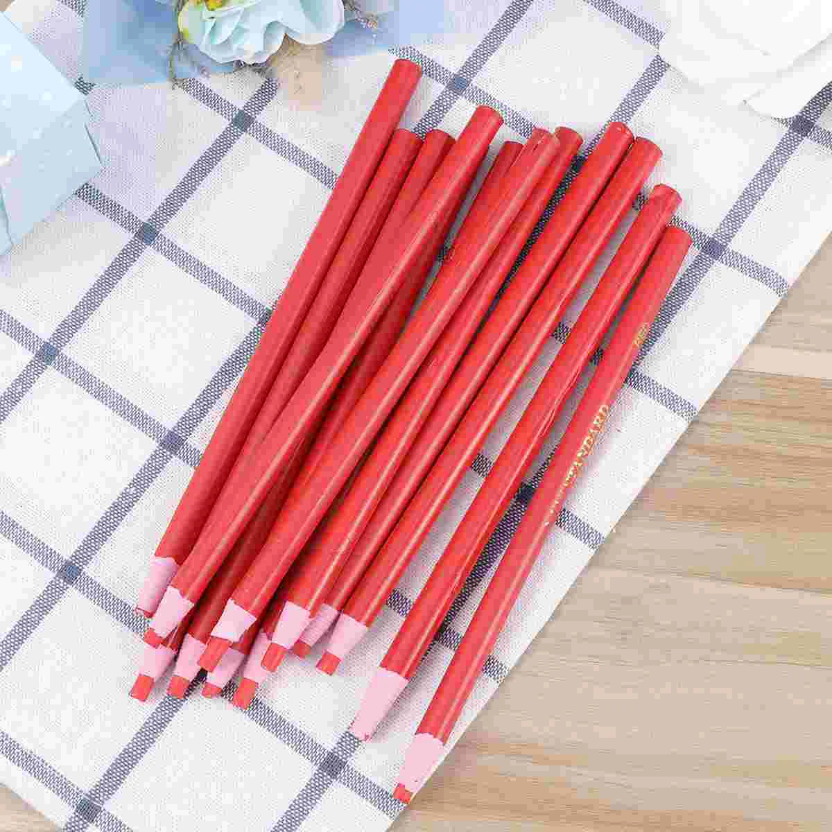 

12PCS Peel-off Wax Pen Easy to Remove Marker for Ceramic Glass Cloth Metal Wood (Red) peel-off marker