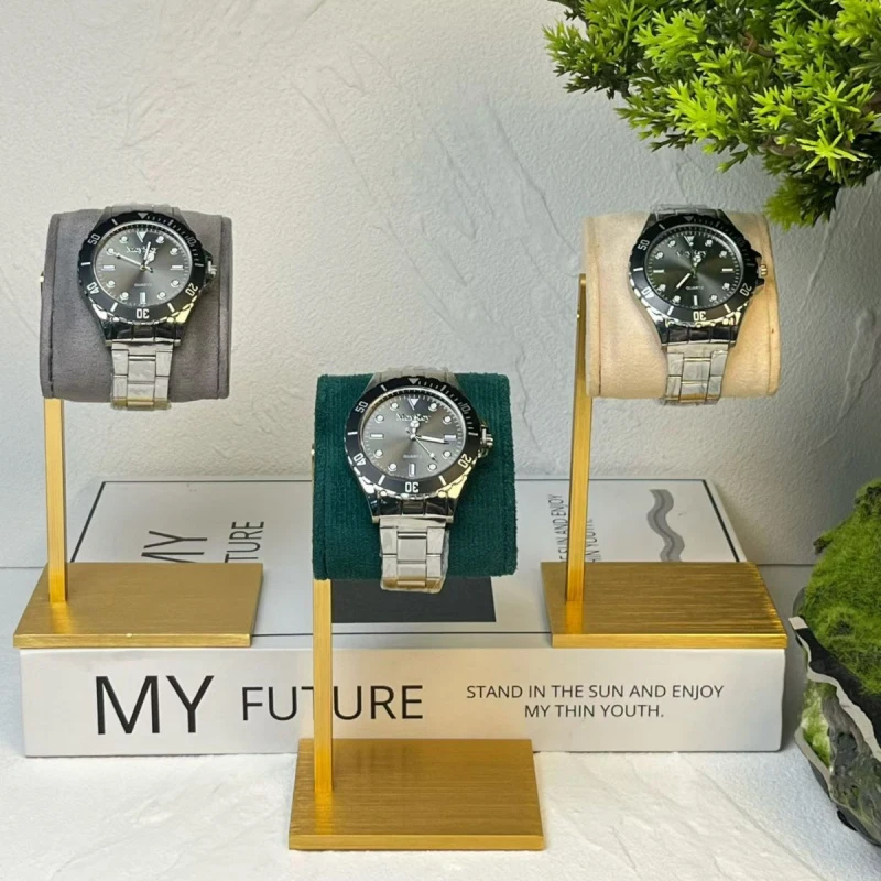 

In-stock factory direct sales jewelry and watch display stand, metal suede stand, display rack, tray