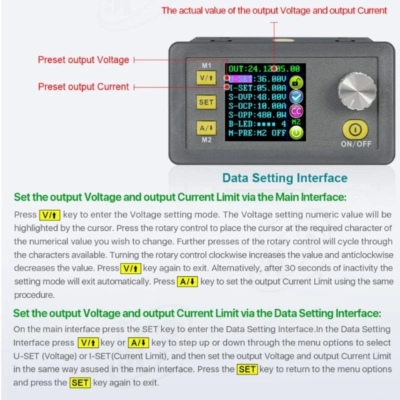 12PF 50V 20A Constant and Constant Current Power Supply Step D
