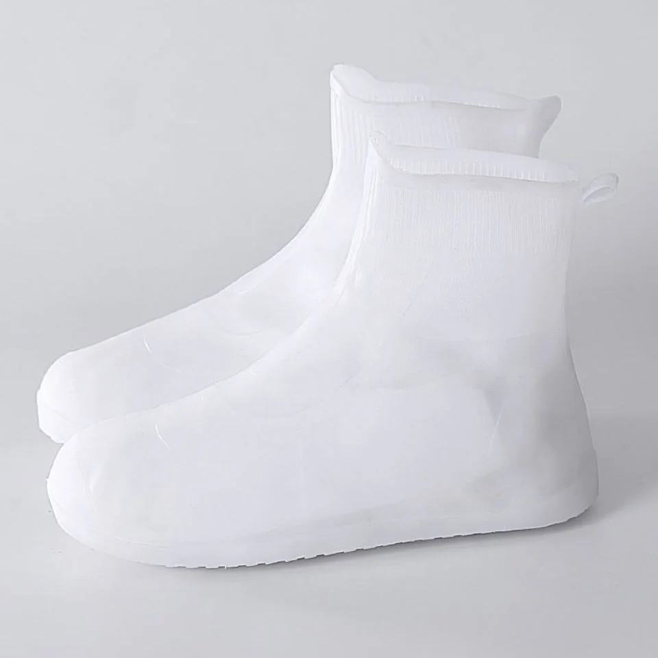 2025 primavera sapatos de chuva capa mulheres homens cobre sapatos reutilizáveis qualidade superior tpe durável duplo fundo overshoe elástico sapato cobre