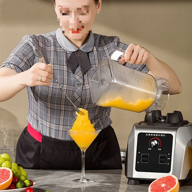 Macchina per frullati Negozio commerciale di tè al latte Macchina per cucinare il ghiaccio tritato multifunzionale ad alta potenza Succo da parete