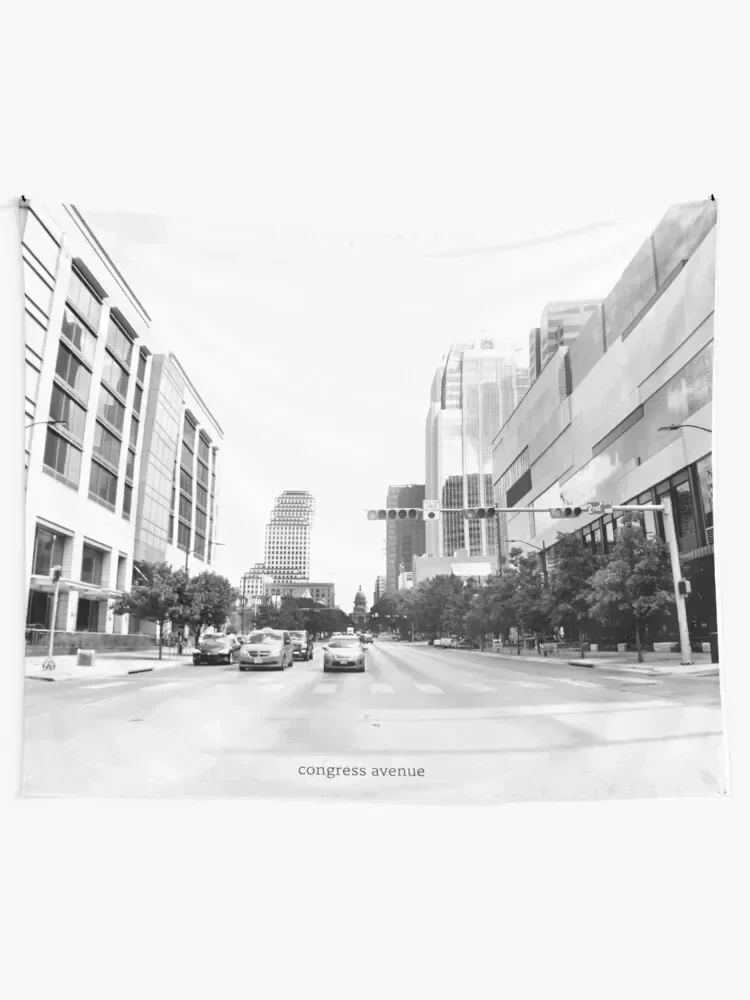 Congress Avenue in Austin Texas Tapestry Wall Decoration Items Decoration Wall Tapestry