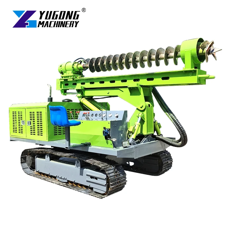 Hydraulic Solar Panel Pile Ramming Machine Vibro Hammer Mini Pile Driver for Photovoltaic Power Station Projects Customized