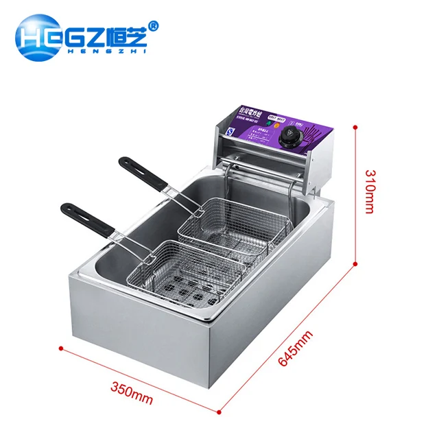 Mini Electric Deep Fryer Commercial Stainless Steel Chips Making Machine