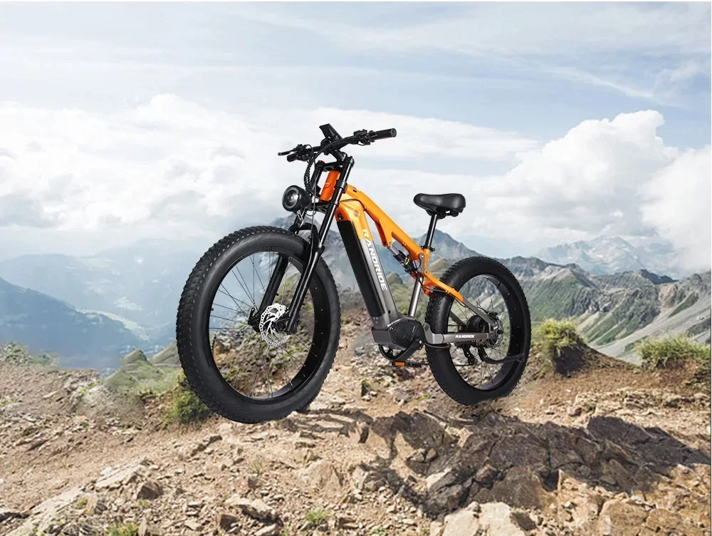 New Ebike X800 2000W 48V 20AH 26 Inch 4.0 Tyre Off-road Electric Bike Men's Mountain Bike Snowmobile Electric Bike
