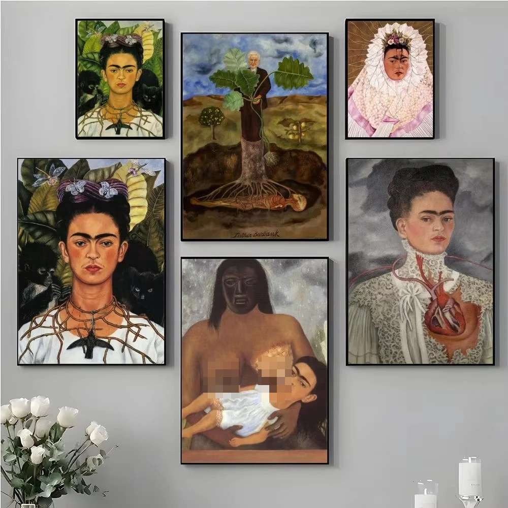 Frida Kahlo Berühmte Malerin Porträt 5D DIY Diamantmalerei-Set für Heimwanddekoration Geschenk Mosaik Vollbohr-Leinwand-Set