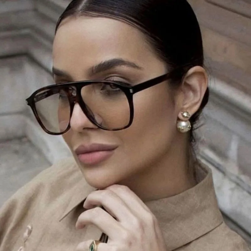 Luxury Brand Designer Big Frame Pilot Sunglasses Women For Men Trend Sun Glasses Vintage Punk Shades Popular Eyeglasses UV400