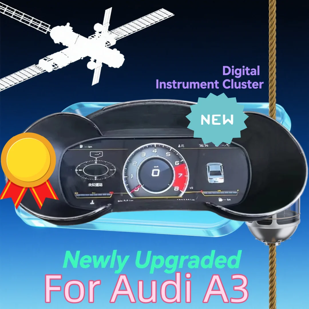 2025 New For Audi A3 2014 2015 2016 2017 2018 2019 2020 Speedometer Digital Dashboard Panel LCD screen LINUX Virtual Instrument