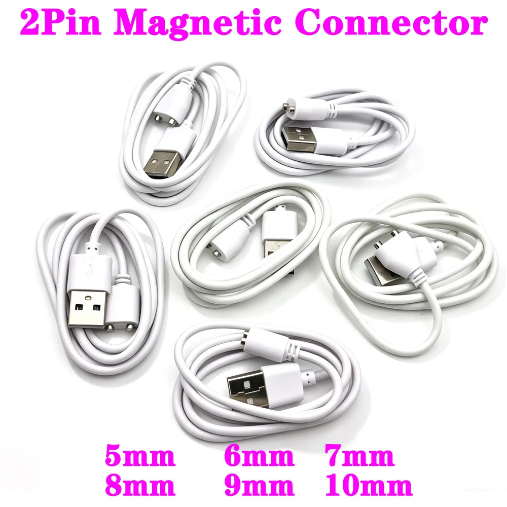 2Pin DC Magnetic Charging Connector Cable Center Spacing Magnet Suctio USB Power Charger for Beauty Instrument Smart Device