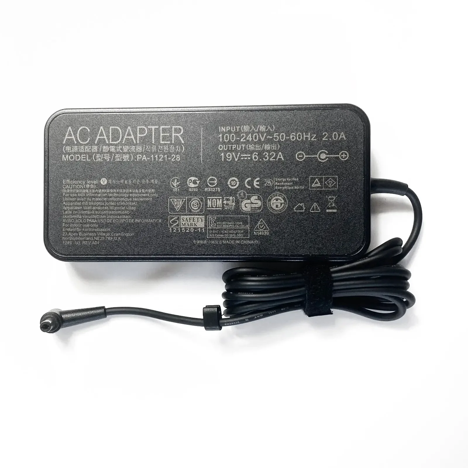 Imagem -04 - Carregador Adaptador ac para Asus Rog Strix Gl503vd Gl533ve Gl533vd Gl533v Gl553vd A15120p1a G501j G741jm G71g G2s 19.5v 6.32a