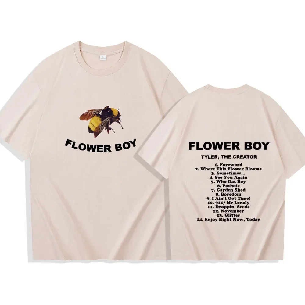 تايلر الخالق كروماكوبيا جولة حول العالم تي شيرت المشجعين هدية موضة الهيب هوب تي شيرت الرجال النساء قصيرة الأكمام تي شيرت