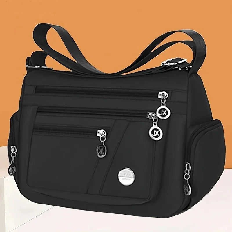 

New unisex nylon cloth women's handbag Oxford cloth casual bag shoulder strap crossbody bag travel bag