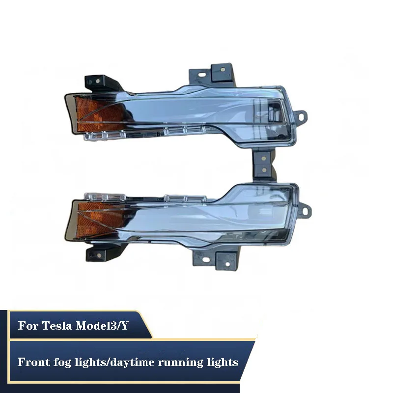 

For Tesla Model3 Model Y 1077391 1077392 Car Front Fog Light Daytime Driving Running Light