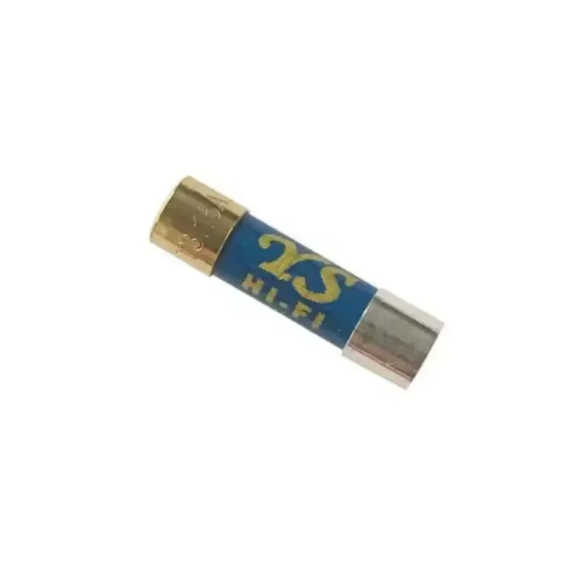 1Pcs/lot New YS HIFI Gold Plated Silver Cap Nano Oil Immersed Fuse Audio Amplifier Tube CD Decoder Fuse 5x20mm 6x32mm 125mA-30A