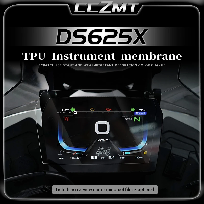 For Loncin VOGE DS625X DSX 625 625DSX ds625x Transparent headlight film smoked black tail light instrument sticker accessories