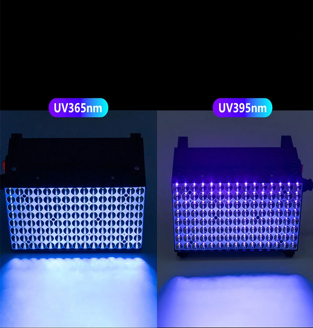 1000W UV colloidal curing lamp365nm 395nm 405nm Glue Resin Green Oil Solder PCB board Coating LCD Screen Paint 3D Printing