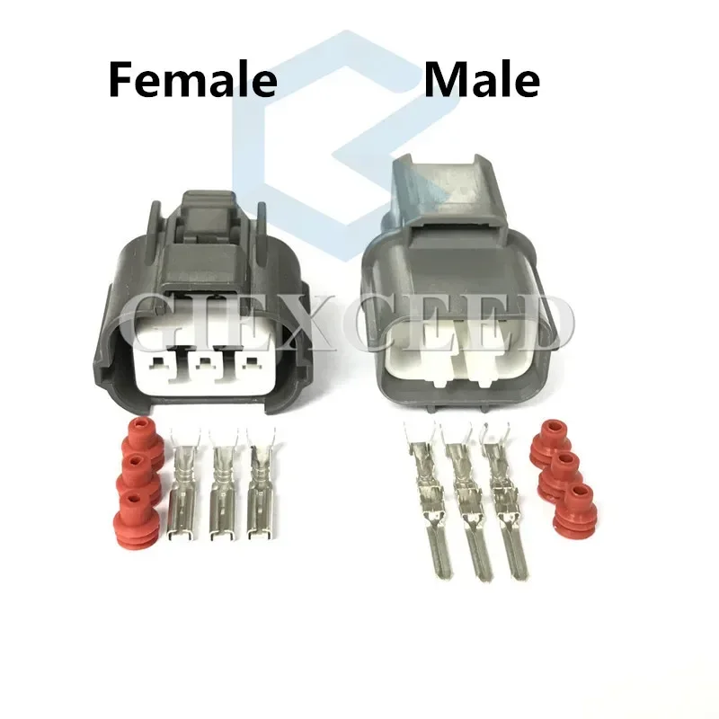 3 Pin AC Assembly 6189-0130 6181-0071 Head Light Socket Leveling Device Connector B-Series VSS Waterproof Connector