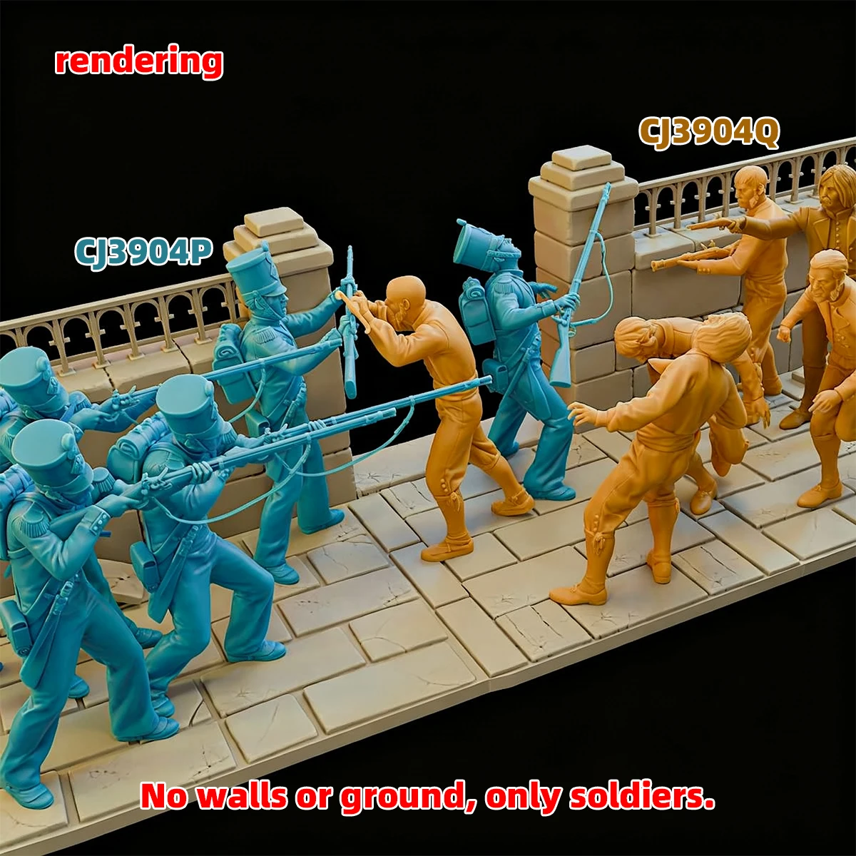 1/35 1/48 1/72 Modellbausatz 3D-Harz Miniatur-Soldatenfiguren Diorama Unbemalte Französische Gendarmen Revolution DIY – Detail 17