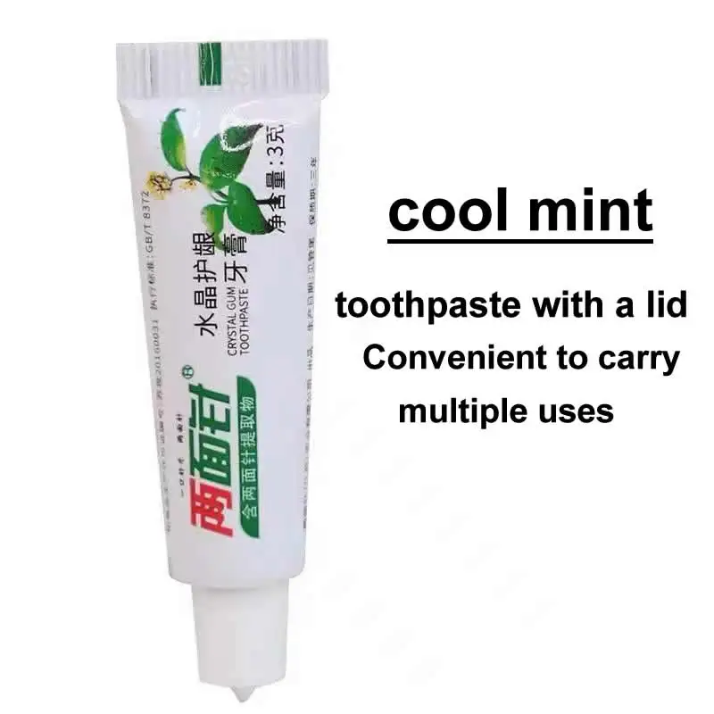 Free Shipping Toothpastes with Cap Independent Plastic Tube Hotel Travel Kit Personal Care Cleaning Wholesale Party Supplie