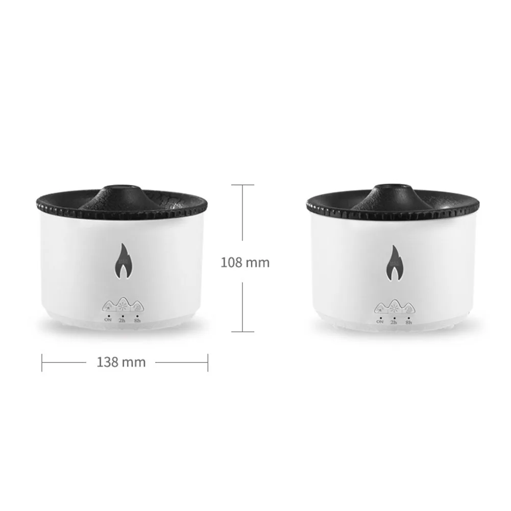 Flame Aromatherapy Humidifiers 360ml Air Humidifier Electric Aroma Diffuser Essential Oil Purifier Aromatherapy Night Light