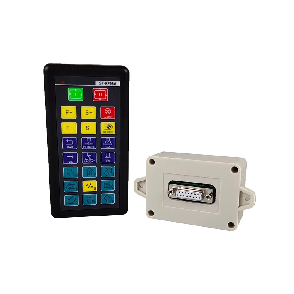 

2-осевой комплект станков для резки с ЧПУ, контроллер станка для плазменной резки SF-2100C + беспроводной пульт дистанционного управления SF-RF06A